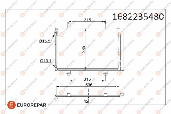EUROREPAR 1682235480 | Radyatör