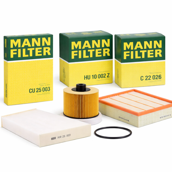 Renault Megane 4 2015- 1.2 tCe 1.3 tCe Periyodik Bakım ve Filtre Seti ( Karbonsuz ) Mann Marka