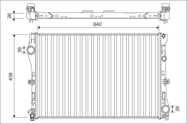 VALEO 701142 | Motor Su Radyatörü W205 14 > C205 16 > A205 16 > S205 14 > W213 16 > C238 17 > A238 17 > S213 16 >