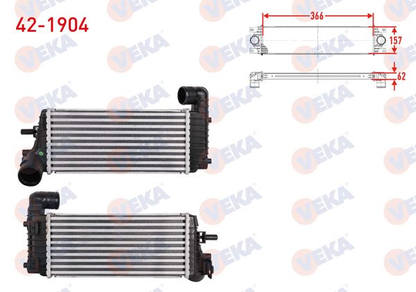 VEKA 42-1904 | Turbo Radyatörü (Intercooler) Ford Focus III 1.5 TDCI 2011-2015