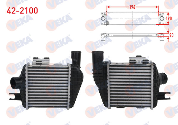 VEKA 42-2100 | Turbo Radyatörü (Intercooler) Hyundai Tucson 2.0 CRDI 2004-2010