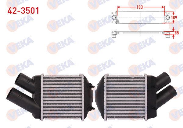 VEKA 42-3501 | Turbo Radyatörü (Intercooler) Renault Megane (Ba0 / 1) 1.9 Dt 1996-2003