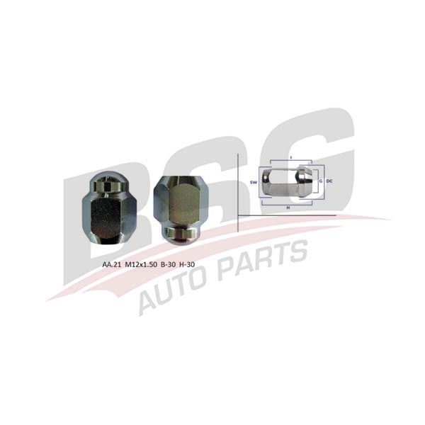 BSG 40-230-004 | Bijon Somunu Kapalı Accent/Excel/Sonata/Lancer Benzin 2010=>