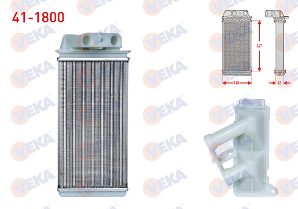 VEKA 41-1800 | Kalorifer Radyatörü Mekanik Fiat Albea 1.3 Mjt 2003-2007
