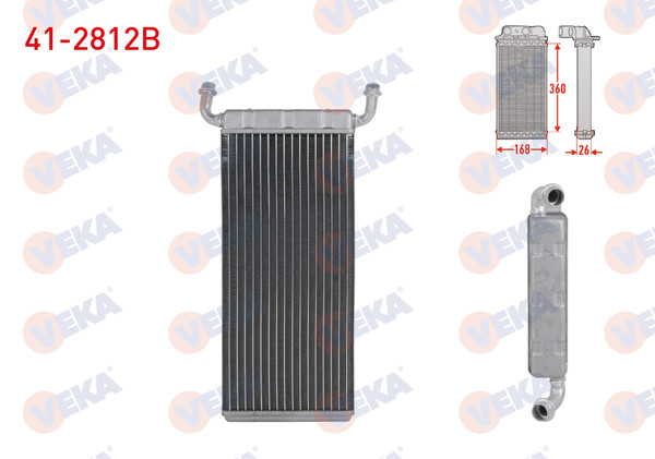 VEKA 41-2812B | Kalorifer Radyatörü Brazing Mercedes Vito (W639) 111 CDI-113 CDI-115 CDI-116 CDI-110 CDI-109 CDI 2003-2014 / Viano (W639) 2.0 CDI-2.2 CDI 2003-2014