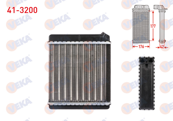 VEKA 41-3200 | Kalorifer Radyatörü Mekanik Opel Vectra A 1.4 1988-1995