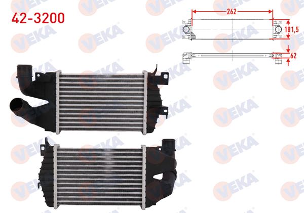 VEKA 42-3200 | Turbo Radyatörü (Intercooler) Opel Astra H 1.3 CDTI 2004-2010