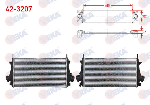 VEKA 42-3207 | Turbo Radyatörü (Intercooler) Opel Insignia 1.6 T 2008 -