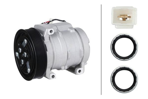 HELLA 8FK366201-781 | Klima Kompresörü Euro 6 Mercedes Arocs Actros Mp4 11 >