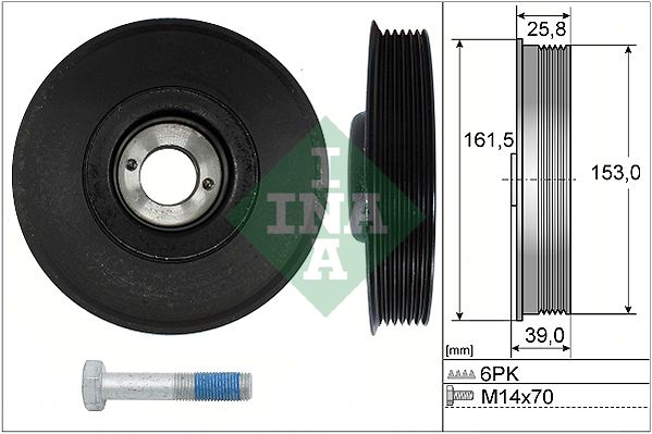 INA 544003920 | Krank Kasnağı Partner / Berlingo 1.9 Dw8 99 -