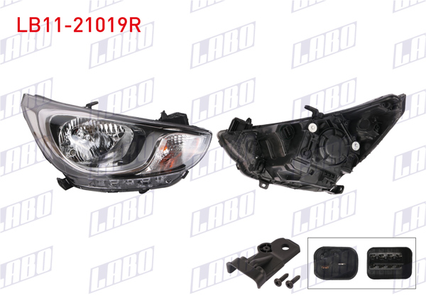 LABO LB11-21019R | Far Sağ Elektrikli Motorlu Hyundai Accent Blue 11-14