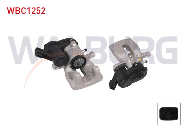 WALBURG WBC1252 | Fren Kaliper Elektronık Sol Arka Piston 38mm Disk 274mm Renault Grand Scenic III 2009 - | 1 Adet