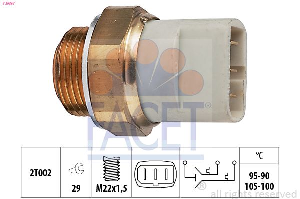 FACET 75697 | Radyatör Fan Müşürü Mercedes Vito (638) 30 D 97 03