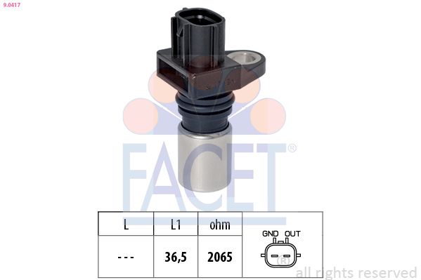 FACET 90417 | Krank Sensörü Toyota Corolla 04-14 Yaris