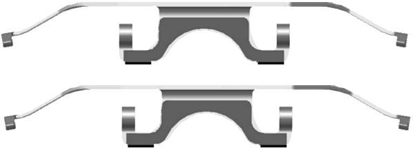HELLA 8DZ355201-551 | Fren Balata Yayı BMW E39 95 >