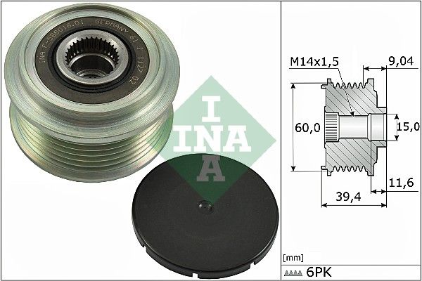 INA 535027710 | Alternatör Kasnağı Citroen C1 (2014 >)