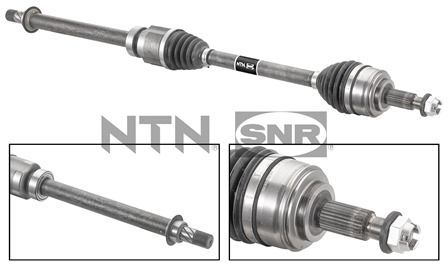 SNR DK55206 | Ön Sağ Aks Laguga III Phase I 1.5L (K9k-Dc4) 07 > 1012 mm