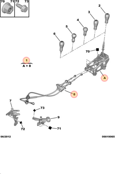 MOPAR (PSA) 2400.HL | Vites Kol Teli C3 2400Aw
