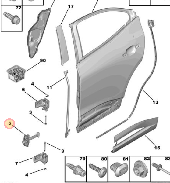 MOPAR (PSA) 9822808580 | Kapıgergs