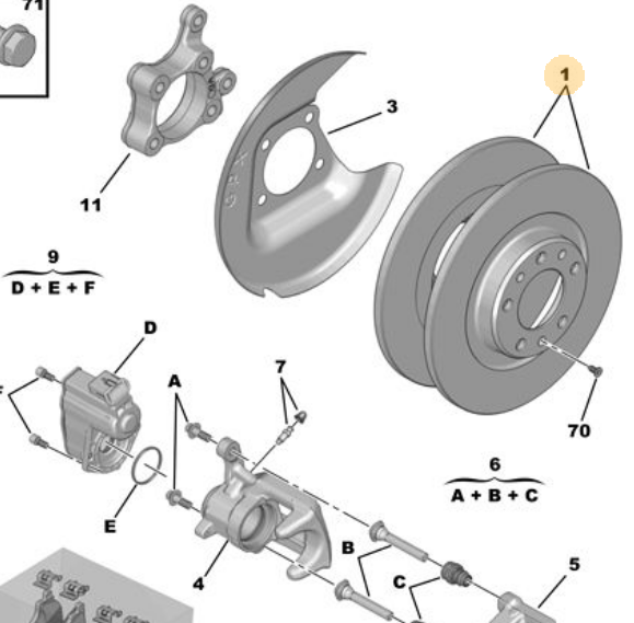 EUROREPAR 1687772680 | Erp Arka Fren Diski 3008 (P84f4) 290 Çap