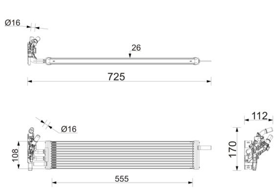 MAHLE CLC473000P | Yağ Soğutucusu G-60 / 70 B-48 / 58 Şanzıman