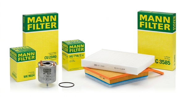 Citroen C3 1.4 Hdi Euro5 Periyodik Yağ Bakım Filtre Seti Mann Marka