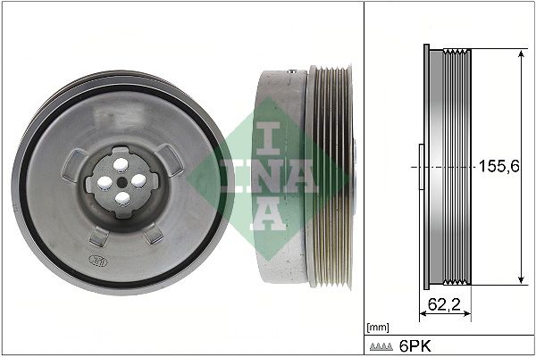 INA 544050110 | Krank Kasnağı F52-F45-F46-X1 F48-X1 F49-X2 F39 Mini F54-F55-F56-F57-F60 B32-B38 14 -