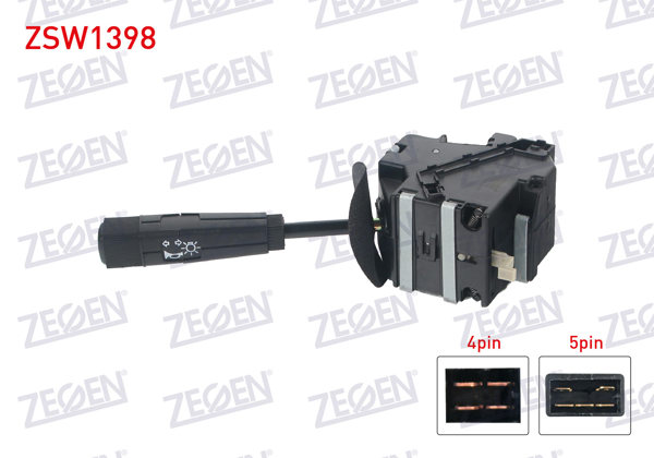 ZEGEN ZSW1398 | Far Sinyal Kumanda Kolu 9 Pin Renault R9-R11 1985-2000