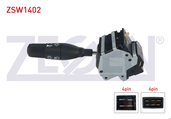 ZEGEN ZSW1402 | Far Sinyal Kumanda Kolu 10 Pin Renault R19-Clio I 1988-2000