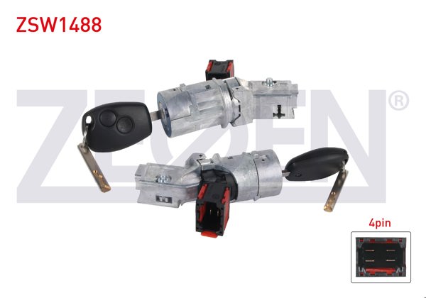 ZEGEN ZSW1488 | Kontak Komple Metal Gövde Renault Clio III 2005-2012 / Kangoo-Fluence-Master III 2008-/ Dacia Logan II-Sandero II 2012 -