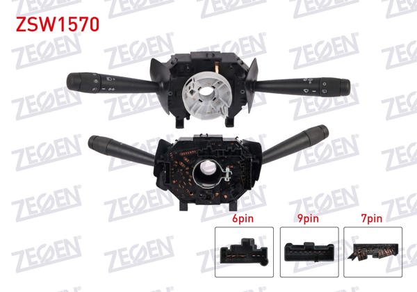 ZEGEN ZSW1570 | Far Silecek Kumanda Kolu Komple 30 Pin Fiat Palio 1996-2005