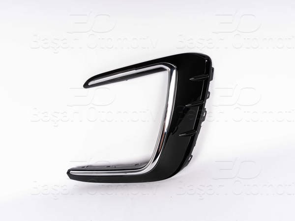 WISCO 1234368-00 | Tampon Izgarası Sağ Komple Parlak Siyah + Nikelaj VW Tiguan R-Line 22 >