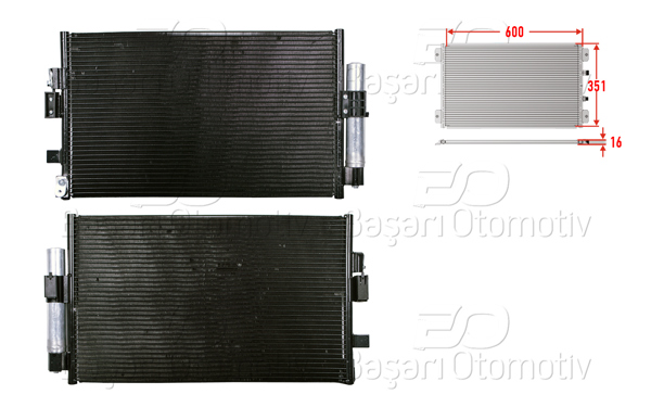 WISCO 3143519-00 | Klima Radyatörü 600X351x16 Ford Focus 3 1.0 2012-2017