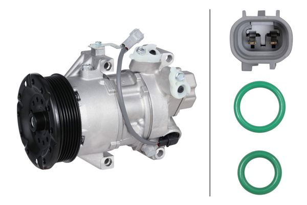HELLA 8FK366202-491 | Klima Kompresörü Toyota Auris 1.4 D4d 2007 > 2012 (Nde150)
