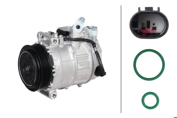 HELLA 8FK366202-601 | Klima Kompresörü W204 07 > 14 S204 07 > 14 C204 11 > W212 09 > 15 C207 09 > 16