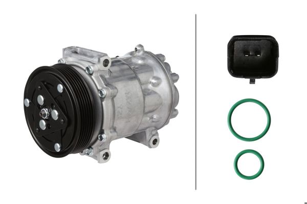 HELLA 8FK366203-171 | Klima Kompresörü P407 P607 Ym C5 II C5 III 1.6 HDI Ew Motor