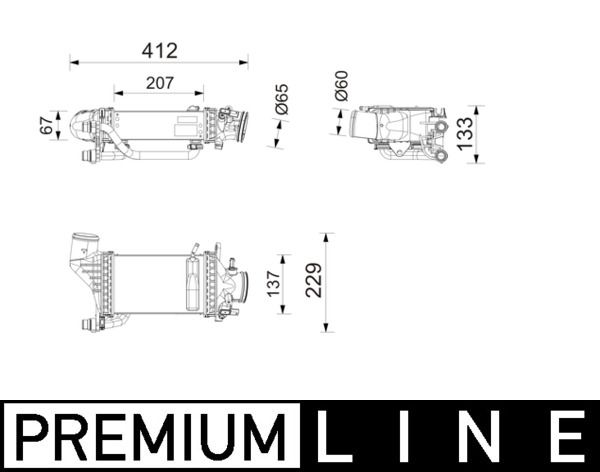 MAHLE CI753000P | Interkol Radyatörü (Turbo) W205 / 213 / 253 M274