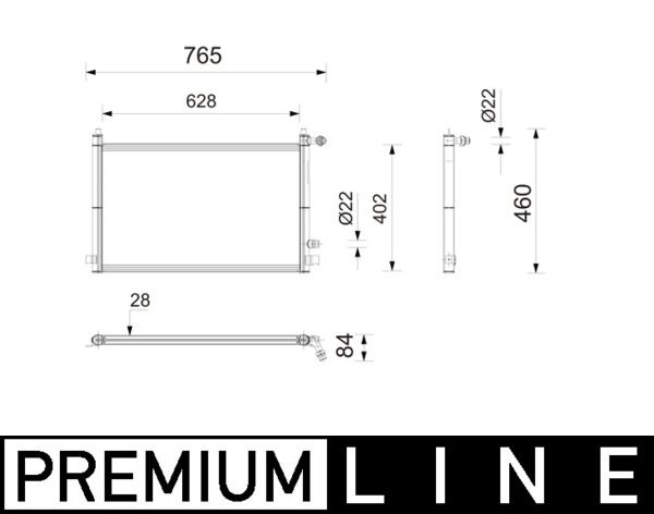 MAHLE CIR45000P | Radyatör G-30 M-5 G-14 / 15 / 16 M-8