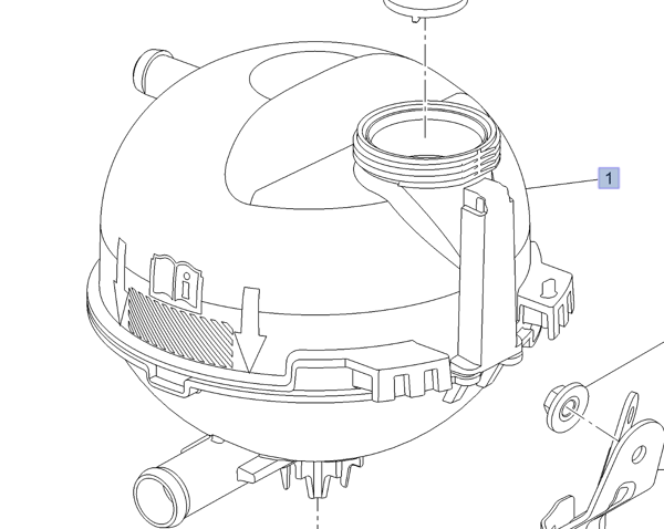 MOPAR (PSA) 39207153 | Genleşme Yedek Su Deposu Astra.K 1,5 Dizel