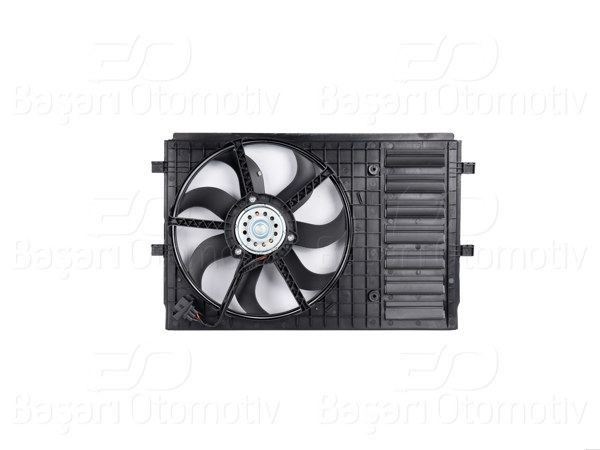 WISCO 1113818-00 | Fan Motoru Davlumbazlı (390 mm-3 Fıs-7 Kanat-350W) VW Polo Ibiza Fabia Caxa Caya 09 >