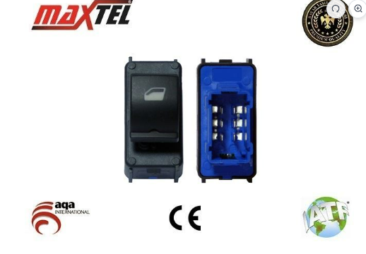 MAXTEL 18211044 | Cam Açma Kumanda Anahtarı On / Arka (Sağ / Sol) P301 C Elysee Mavi