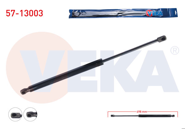 VEKA 57-13003 | Bagaj Amortisörü 495mm / 630N Audi Q7 (4L) 2006-2015 | 2 Adet