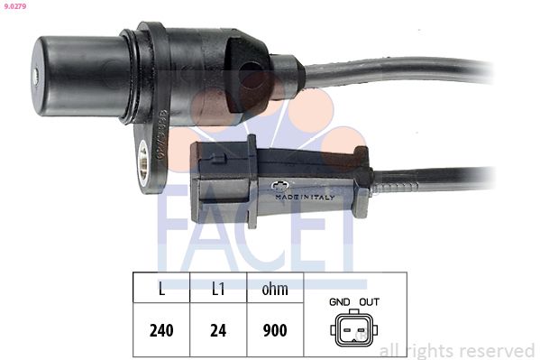 FACET 90279 | Krank Devir Sensörü Hyundai Accent II III Elantra III Getz K