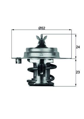 MAHLE TX788D | Termostat (88 ºc) Land Rover Freelander 1.8I 16V 98 -