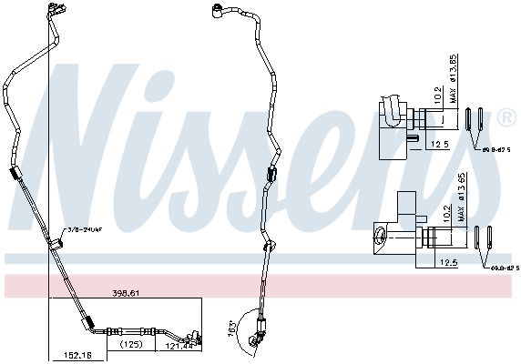 NISSENS 843418 | Klima Hortumu BMW F10 F11 F12 F01 11 >