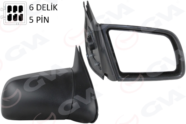 GVA 1090302 | Dış Dikiz Aynası Elektrikli Isıtmalı Sağ Vectra A 88 > 95