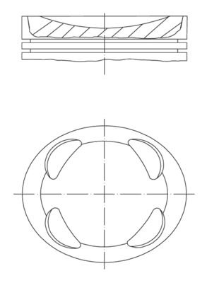 MAHLE 081PI00104000 | Piston Segman Std P207-P208-P308-P508-P2008-P3008-Partner-Berlingo-C3-C4-C5-Ds3-Ds4 1.6 VTI Ep6c 16V Mini N12 N16 R56 R57 R58 R59 R61 77mm