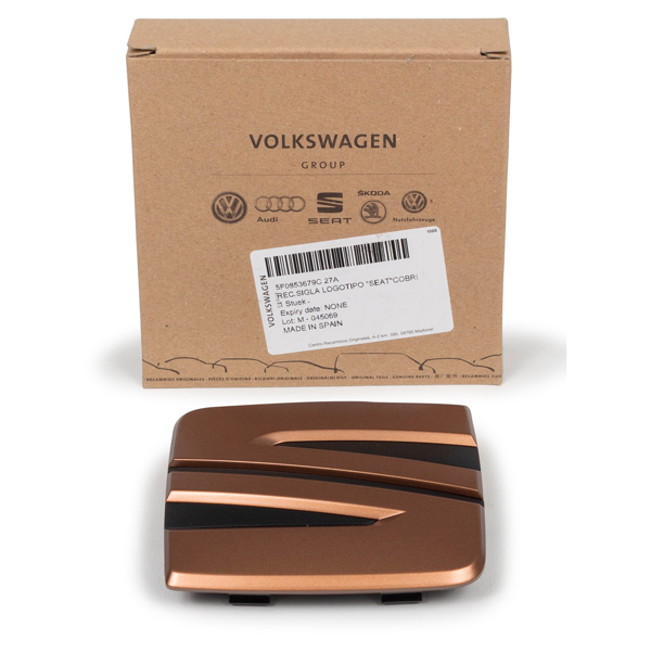 VAG / ORJINAL 5F0853679C27A | Seat Cupra Leon 5F Facelift Ön Panjur Bakır CUPRA Amblem Logo