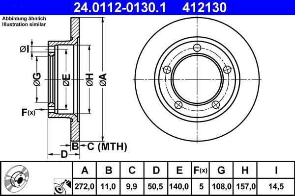 ATE 24.0112-0130.1 | Fren Diski Lada Nıva 272mm Ön | 2 Adet