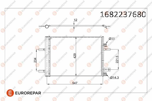 EUROREPAR 1682237680 | Klima Radyatorü
